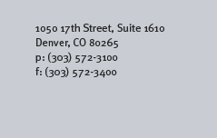 1050 17th Street Suite 601 Denver, CO 80265